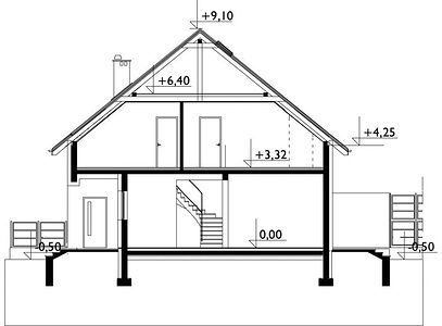 Фасад дома GHG-4276-48 Фасад дома GHG-4276-48